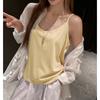 Nova Camisola de Alça Fina para Mulheres, Roupa Íntima Branca Sexy Sem Mangas de Verão Que Pode Ser Usada Como um Top