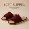 Pantufas Quentes de Pano para Casa Pantufas Silenciosas Antiderrapantes de Interior para Casais, Homens e Mulheres, Convidados, Pantufas para as Quatro Estações, Pantufas para Ar Condicionado