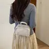 Bolsa feminina versátil estilo coreano com textura para o dia a dia, bolsa transversal quadrada pequena estampada 2026, bolsa de ombro trançada vintage, novo modelo