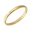 Pulsera de Acero de Titanio de Nicho Transfronteriza, Hilo Rayado que No se Desvanece, Hebilla de Resorte Roscada, Hebilla de Apertura y Cierre, Pulsera de Joyería Popular de Venta Caliente