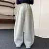 Pantalones para Niñas Estilo Otoño/Invierno Pantalones Deportivos Ropa de Abrigo Casual Modernos Niños Medianos/Grandes Niñas Ropa Infantil Felpa Plus Pantalones Banana Sueltos
