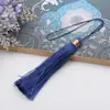 Franja de seda gelada franja acessórios DIY nó chinês marcador de página sachê cordão para ventilador de carro decorações de franja