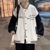 Primavera e outono solto plus size beisebol uniforme masculino estilo Hong Kong solto hip hop all-match ins jaqueta coreana jovem da moda