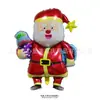 Globos de papel de aluminio navideños Papá Noel Árbol de Navidad Caramelo Regalo Bombilla Decoración Arreglo de ambiente Globos de papel de aluminio