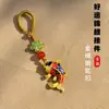 Chaveiro de Cobre Estilo Chinês Peixe Koi de Alta Qualidade, Amuleto da Sorte, Pingente para Celular, Gancho para Bolsa
