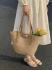 Bolsa de Praia Tendência de Grande Capacidade, Nova Bolsa de Mão da Moda, Lembrança, Cesta Retrô, Bolsa Trançada de Rattan