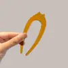 Elegante Pasador de Pelo de Acrílico en Forma de U Palillo para Recogido de Pelo de Alta Gama Nuevo Estilo Chino Artefacto para Recogido de Pelo Pasador Simple Moderno