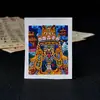 Tibet Nepalesa Pura Pintada à Mão Thangka Zakhiram 4*5 Pigmento Mineral Pintado à Mão Pingente Portátil de Buda