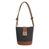 Bolso de Moda de Alta Gama para Mujer 2026 Nuevo Elegante Retro Simple Bolso Cubo Bolso Cruzado de Hombro de Nicho