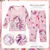 Pijama infantil manga larga fino ropa de casa verano niña pequeña dibujos animados bebé primavera y otoño niños y niñas Niños medianos y grandes Traje para niños