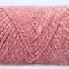 Hilo de chenilla brillante de tres cabos para tejer a crochet zapatos, hilo de lana grueso para tejer suéteres, bufandas y sombreros