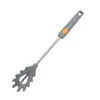 Espátula de silicona de acero inoxidable 304 para sartén antiadherente, espátula para cocinar, cuchara para sopa, resistente a altas temperaturas, juego de cocina para el hogar que no daña la sartén