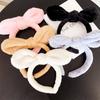 Faixa de Cabelo com Orelhas de Coelho de Pelúcia Faixa para Lavar o Rosto Feminina Grampo de Celebridade da Internet Acessórios de Cabelo High Cute Brincalhões