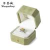 Celebridad de Internet Estilo Ins Caja de Regalo de Navidad Borde Dorado Estampado Joyería Caja de Joyería Octagonal Hebilla Dorada Caja de Joyería para Anillo Pulsera Collar