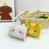Bolsa Pequeña Nueva de Verano Transfronteriza 2026 con Estampado de Gato Lindo de Dibujos Animados Billetera para Monedas Bolsa Cuadrada Mini Bolso Cruzado