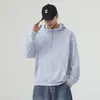 Sudadera de manga larga para hombre, color liso, estilo callejero, casual, versátil, para primavera/otoño, estilo americano, capa base, 2026