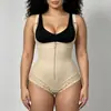 Moldeador Corporal de Una Pieza de Comercio Exterior para Mujer, Moldeador de Una Pieza con Soporte Fuerte para Abdomen y Glúteos, Tallas Grandes para Esculpir y Dar Forma al Cuerpo, Encaje