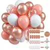 Pacote de Balões Decoração de Aniversário Conjunto de Balões para Chá de Bebê Atacado Transfronteiriço Cor Metálica Balões de Látex para Festa