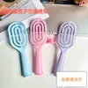 Pente para Massagem de Meridianos do Couro Cabeludo, Escova Modeladora de Cabelo para Volume Alto na Coroa, Mini Escova de Cabelo Portátil Personalizada
