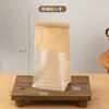 Bolsa para Pan Rizado Transparente con Ventana Papel de Seda Bolsa de Papel Kraft Bolsa para Tostadas Rebanadas Empaque Autoadhesivo Lista para la Venta