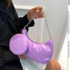 Bolsa de corrente para o dia a dia bolsa de axila de nylon da moda nova feminina simples cor sólida bolsa de bolinho ombro portátil bolsa feminina