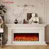 Chimenea Eléctrica Llama Simulada Estilo Americano Insertable Decorativo Chimenea Estilo Europeo Integrado Uso Doméstico Fuego Artificial Mueble de TV