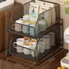 Estante de Almacenamiento de Escritorio, Aparador, Estante de Almacenamiento para Tazas de Agua, Estante de Almacenamiento para Tazas de Café al Lado de la Cafetera, Taza de Cerámica, Estante de Almacenamiento para Vasos de Vidrio