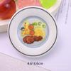 Plato de cerámica pequeño y nuevo para simulación, pegamento de crema DIY para casa de muñecas, juguete, base para adornos de coche de animación, accesorios de resina, lote