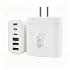 Personalización de pedidos pequeños cargador de 65W estándar de EE. UU. 3A3C cargador de nitruro de galio cargador USB multipuerto para teléfono móvil estándar de EE. UU.