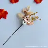 Arreglos Otoñales Estilo Ins Transfronterizo de Hoja de Arce y Girasol, Adornos de Decoración de Halloween de Gratitud por la Cosecha en Casa Manojo