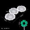 3 ou 5 folhas margarida flor flip doce pirulito molde DIY Biscoito chocolate molde bolo decoração plug-in