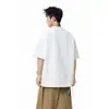 Camiseta Feminina Nans 300g Algodão de Fibra Longa de Xinjiang Design de Borla Costurado à Mão Silhueta Decote Redondo Estreito Manga Curta Ns9A11