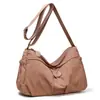 Bolso bandolera de gran capacidad, nuevo estilo para mujer, adecuado para el trabajo y los desplazamientos, bolso de hombro de lona ligero para viajar, bolso hobo multicapa