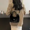 Bolso de Felpa Otoñal para Mujer 2025 Otoño e Invierno Bolso de Mano Popular de Moda para el Trabajo y el Viaje Bolso de Hombro Cruzado