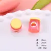 Coração Rosa de Menina Lanche Sobremesa Comida de Brinquedo Simulada Creme Gel diy Adesivos de Geladeira Decorações para Casa de Bebê Acessórios de Resina