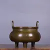 Quemador de Incienso de Cobre de Tres Patas para Uso Doméstico, Adecuado para Ofrecer Incienso a Buda, Quemador de Incienso Cuadrado y Redondo de Sándalo para Interiores