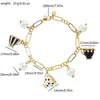 Conjunto de Bule, Xícara de Chá, Pulseira, Colar, Brincos Esmaltados com Pedras de Diamante, Venda Quente Transfronteiriça, Joias Criativas Personalizadas no Atacado
