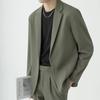 Terno Casual High Street Estilo Americano Transfronteiriço Masculino Solto Dape Estilo Coreano Moderno Terno Jaqueta Casual Masculina