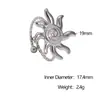 Anillo de Acero Inoxidable de Venta Caliente Transfronteriza para Mujer Símbolo del Sol Anillo Abierto Nicho Gama Alta Oro de 18K Acero de Titanio Joyería de Mano