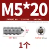Aço Inoxidável 304/316 Soquete Sextavado Ponta Afiada Parafuso de Fixação Cabeça Cega para Máquina M4M5M6M8M10