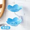 Jabonera Jabonera Colgante de Pared Drenaje Loto Doble Capa Sin Taladro Estante de Almacenamiento Doméstico para Jabón Artefacto Baño