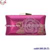 Bolsa de Jantar com Strass e Padrão de Rosas Transfronteiriça Moda Europeia e Americana Bolsa de Festa Clutch