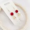 Oferta Especial Aguja de Plata Esterlina 925 Chapado en Oro Real Borla Geométrica Nuevo Diseño Pendientes de Moda Simples de Alta Calidad para Mujer