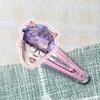 Merchandising de Celebridad Wang Yien Pinza para el Cabello de Acrílico Pasador Accesorio para el Cabello Artículo de Apoyo para Conciertos con Fotos