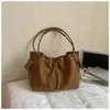 Bolso de Hombro Plegado de Nicho Moda Coreana Transfronterizo 2026 Versátil para Mujer, Bolso Cubo para el Hombro de Viaje