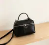 Bolsa Térmica para Marmita em Couro Genuíno Couro Bovino Curtido Vegetal Fashionável Versátil Ombro Único Transversal Trabalho Diário Porta Celular Cartão Porta-Moedas