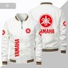 2023 Primavera y Otoño Nuevo Comercio Exterior Transfronterizo Europeo y Americano Talla Grande Moda Blanco Color Sólido Chaqueta Estándar Deportiva para Hombre Delgada