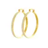 Pendientes de Dos Tonos Oro y Plata con Incrustaciones de Diamantes, Material de Cobre Transfronterizo, Sensación de Lujo Ligero y Gama Alta, Pendientes Exquisitos para Mujer, Diseño Versátil