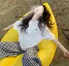 Nuevos Pantalones Anchos de Algodón Clásico con Estampado Floral Dorado para Mujer, Pantalones Largos Casuales Rectos Sueltos y Delgados, Cintura Alta con Caída, Tres Tallas