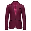 Traje de Boda Casual de Color Bloqueado para Hombre de Amazon Transfronterizo Chaqueta de un Solo Botón para Anfitrión de Boda Ropa para Hombre